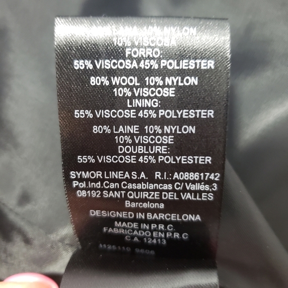 Javier Simorra Barcelona black wool blazer size 6 - Picture 11 of 11